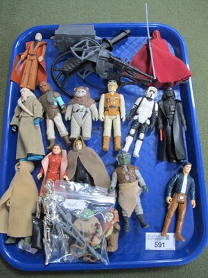 Lot 591 - Sixteen Original Star Wars Trilogy Plastic...