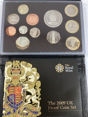 Lot 637 - 2009 Royal Mint UK Proof Coin Set, includes...
