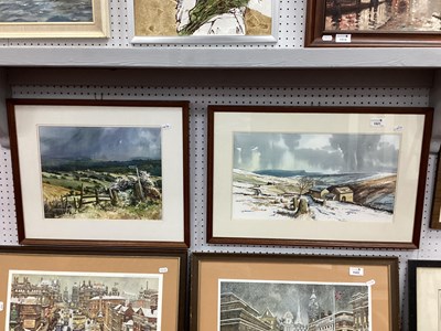 Lot 1521 - J. Beaumont, Pennine Landscape at Winter,...