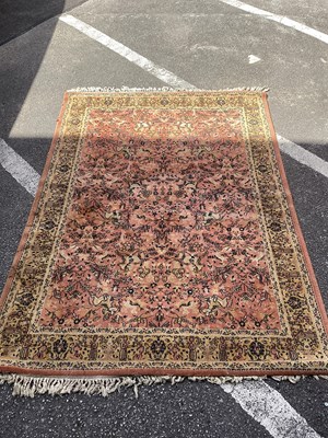 Lot 1552 - Large Tasselled Wool Blanket, probably Welsh...