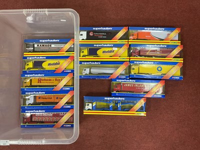 Lot 584 - Thirteen Corgi Superhaulers Diecast model...