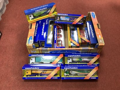 Lot 875 - Thirteen Corgi Superhaulers Diecast model...