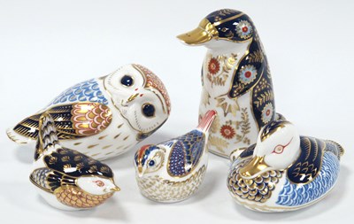 Lot 1216 - Royal Crown Derby Imari Paperweights,...