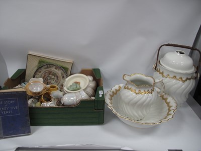 Lot 1035 - Crescent China Gilt Decorated White Toilet Jug,...
