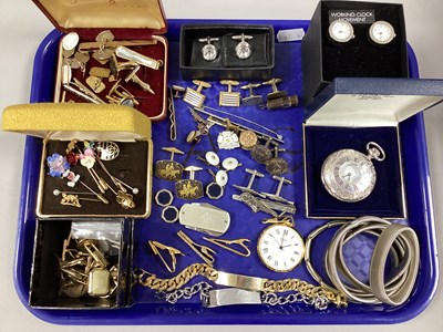 Lot 328 - A Collection of Gent's Cufflinks and Other...