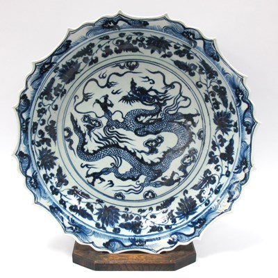 Lot 1336 - Oriental - Chinese Blue and White Pottery...