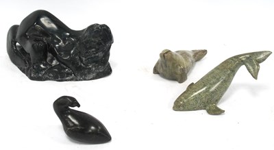 Lot 1447 - Thorn Canada Green Mineral Seal, 16cm long,...