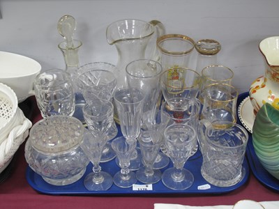 Lot 1176 - XVIII Century and Later Drinking Glasses,...