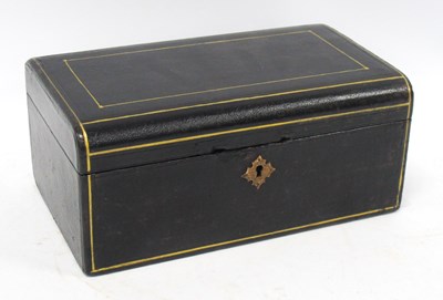 Lot 1442 - R.E. Farrant of London Black Morocco Covered...