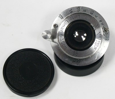 Lot 1397 - Leitz Elmar 3.5cm f/3.5 Lens, No.451103, front...