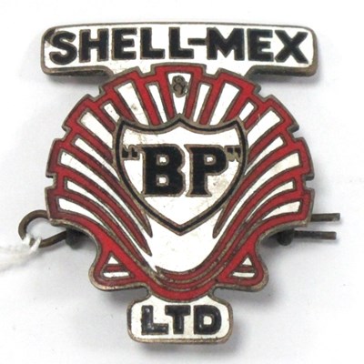 Lot 1326 - Motoring - Shell - Mex 'BP' Enamelled Cap...