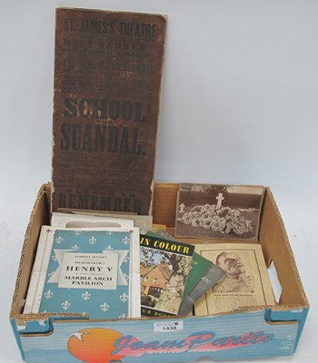 Lot 1438 - Theatre Programmes - Liverpool Wartime, King...