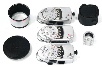Lot 1396 - Leica Camera Accessories, to include three...