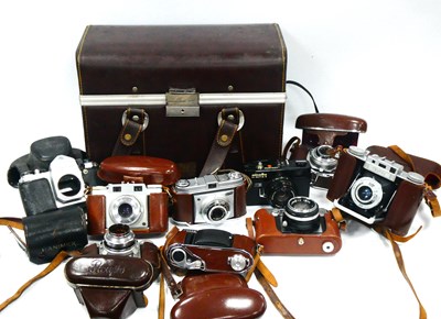 Lot 1389 - Cameras; A quantity of Vintage Mainly 35mm,...