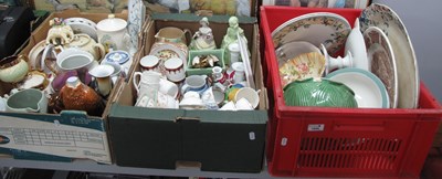 Lot 1020 - Teapots, Crinoline Lady Figures, Fair Winds...