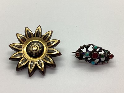 Lot 130 - A Victorian Tortoiseshell and Piqué Work...
