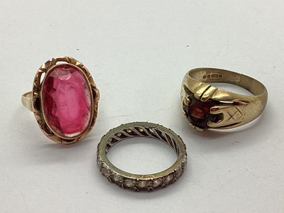 Lot 106 - A Vintage Single Stone Dress Ring, oval collet...