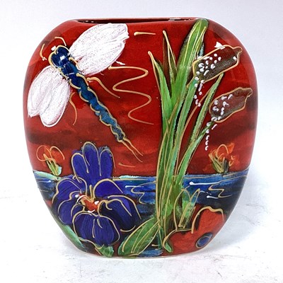 Lot 1180 - Anita Harris Dragonfly Reeds and Iris (Vibrant...