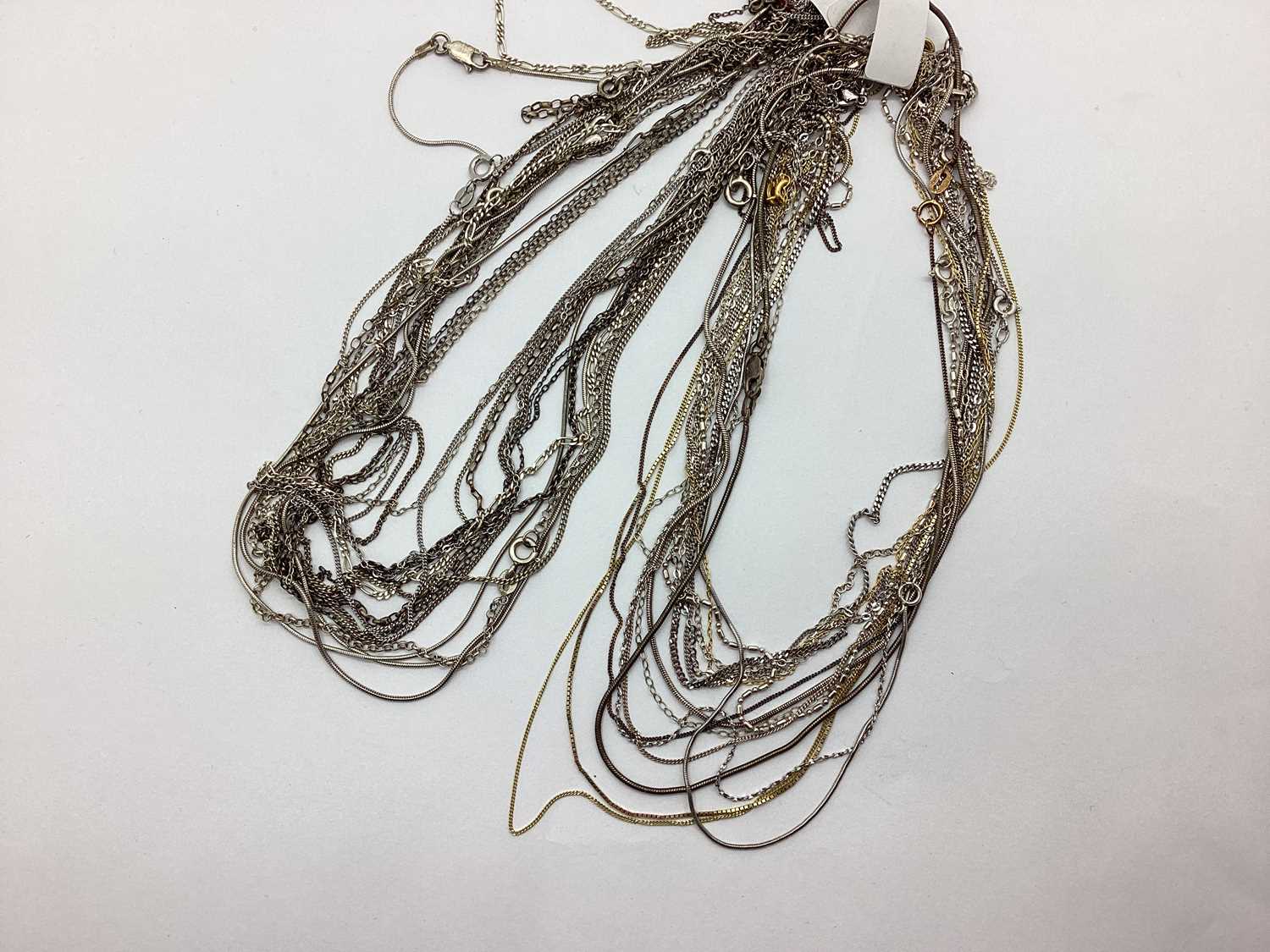 Lot 142 - A Collection of Assorted Chains, in an array...