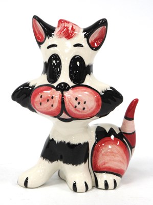 Lot 1162 - Lorna Bailey Katarina The Cat, 12.5cm tall.