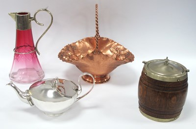 Lot 1249 - A Silver Plated 'Aladdin Lamp' Style Teapot,...