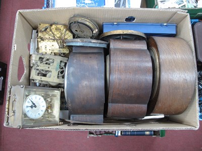 Lot 1105 - A Large Quantity of Old Clock Parts and Clock...