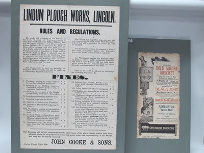 Lot 1377 - An original 1894 Poster for the Lindum Plovett...