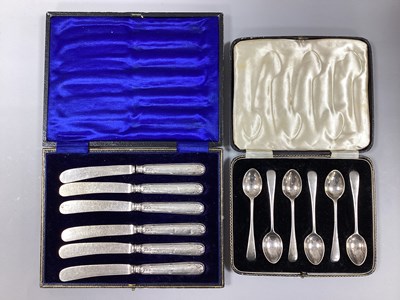 Lot 5 - A Set of Six Hallmarked Silver Old English...