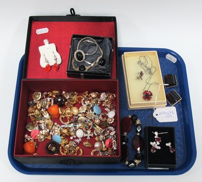 Lot 1281 - A Collection of Clip-On Earrings and Other...