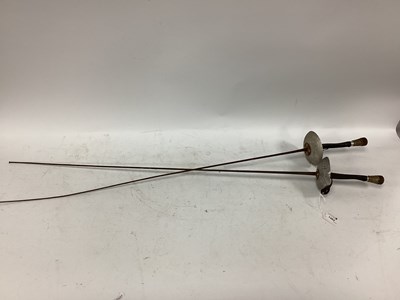 Lot 1482 - A Pair of Early XX Century Fencing Foils,...