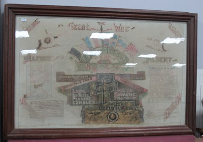 Lot 1372 - Military WWI Era British Soldier Hand Painted...
