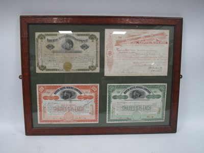 Lot 1004 - Four XIX Century Mining Certificates.