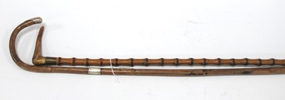 Lot 1342 - A Victorian Silver Capped Head Master's Cane,...