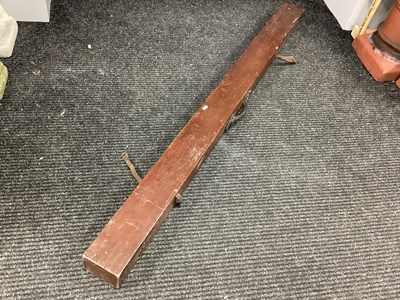 Lot 1611 - Early XX Century Pine Fishing Rod Box, 184cm...