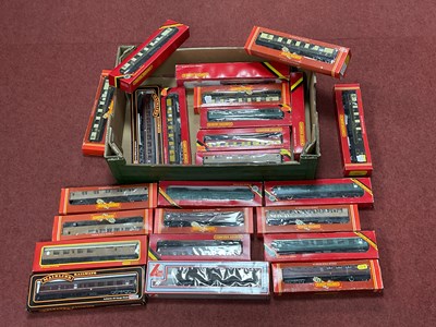 Lot 415 - Twenty-four boxed 00 gauge coaches and parcels...