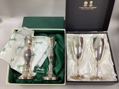 Lot 264 - A Pair of Modern Arthur Price Plated Flutes,...
