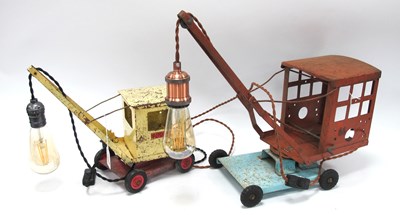 Lot 1369 - Triang Tin Plate Crane and Sutcliff example,...