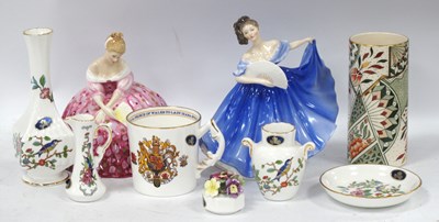 Lot 1199 - Doulton Figurines 'Elaine' and 'Victoria',...