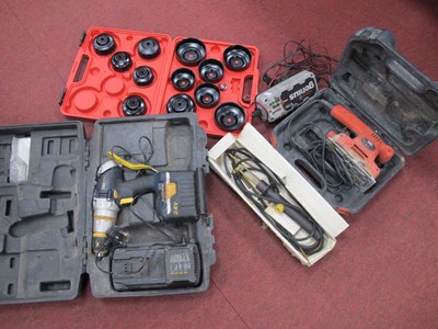 Lot 1516 - Tools - a Mac Allister cased power drill with...