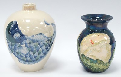 Lot 1226 - Lise. B. Moorcroft Chelsea Works, Scaled Fish...
