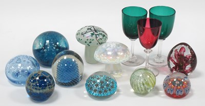 Lot 1210 - Mushroom Shaped Paperweights, Caithness...