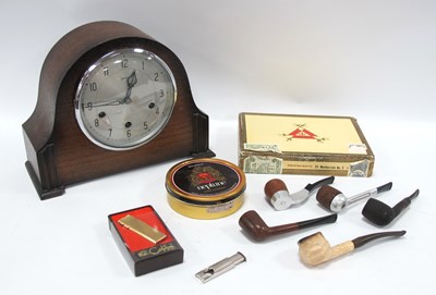 Lot 1398 - Colibri Lighter, Peacemaker England pipe,...
