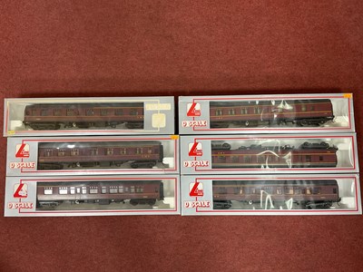 Lot 583 - Six Lima Boxed 'O' Gauge/7mm MKI Bogie Coaches,...