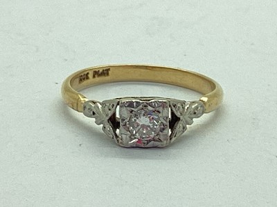 Lot 56 - An Antique Single Stone Diamond Ring, the...