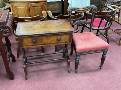 Lot 1580 - XIX Century Inlaid Mahogany Side Table with...