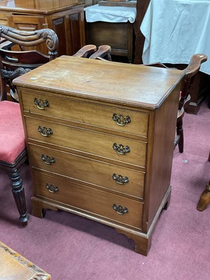 Lot 1612 - Mahogany Straight Fronted Chest of Four...
