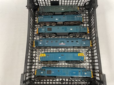 Lot 657 - Six Hornby and Lima 00 gauge BR blue diesel...