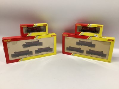 Lot 928 - Eight boxed Hornby Railroad 00 gauge EWS open...