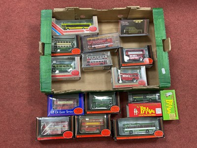 Lot 557 - Fifteen 1:76 Scale Diecast Model Buses by EFE,...