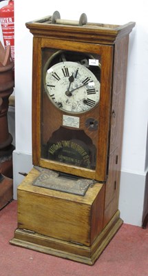 Lot 1144 - National Time Recorder Clocking In Machine,...